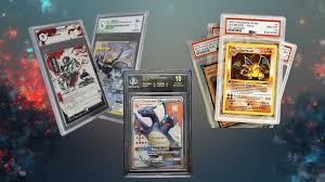 Carte collezionabili gradate in slab protettivi